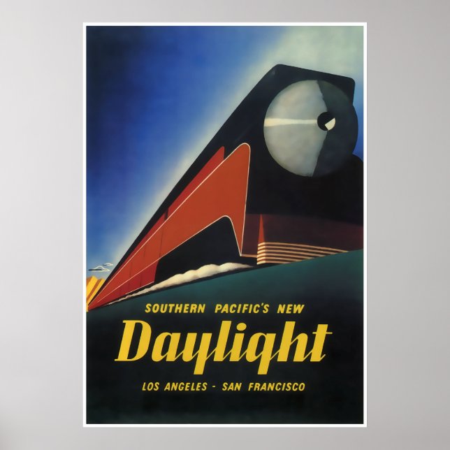 PÓSTER STREAMLINED TRAIN DAYLIGHT EXPRESS 1937 (Frente)