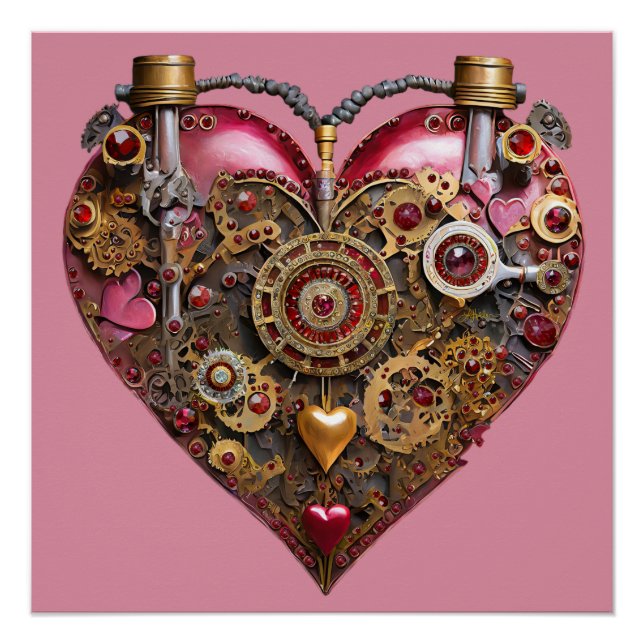 Póster Streampunk Heart Ruby Valentine (Anverso)