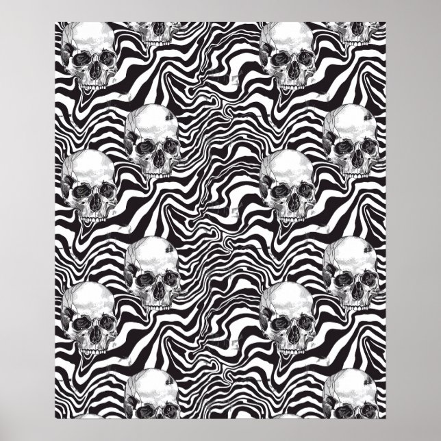 Póster Street Art Skull Poster Design A11 (Frente)