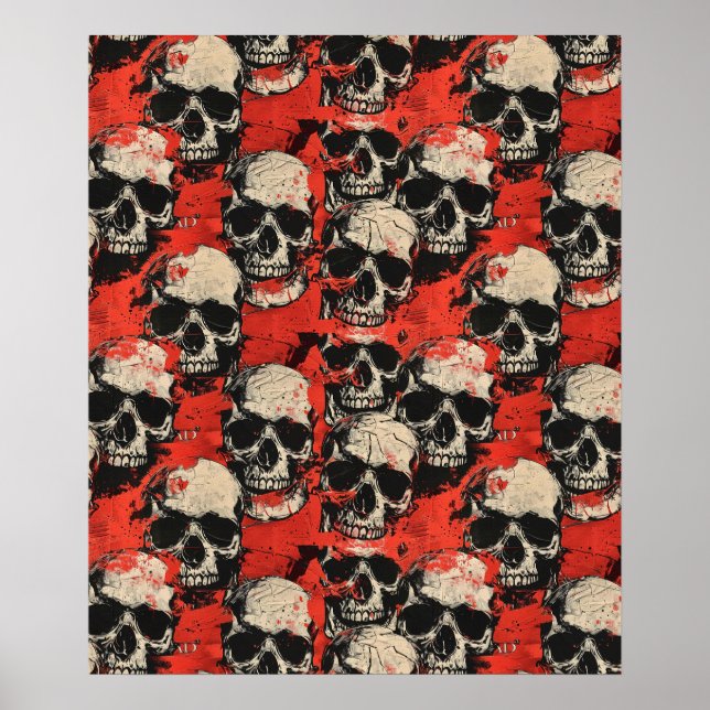 Póster Street Art Skull Poster Design A23 (Frente)