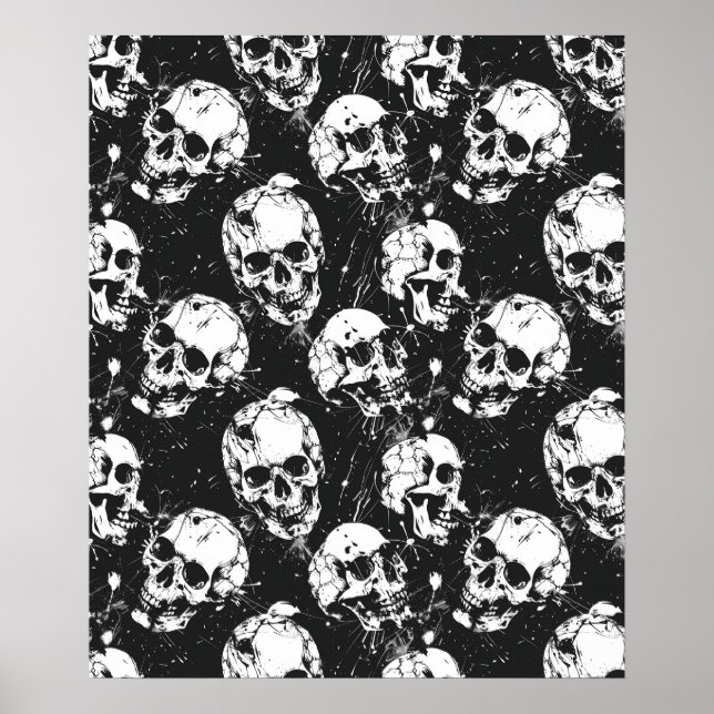 Póster Street Art Skull Poster Design A26 (Frente)