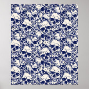 Póster Street Art Skull Poster Design A27
