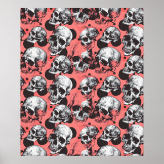 Póster Street Art Skull Poster Design A30