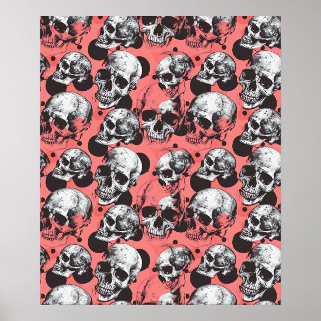 Póster Street Art Skull Poster Design A30 (Frente)