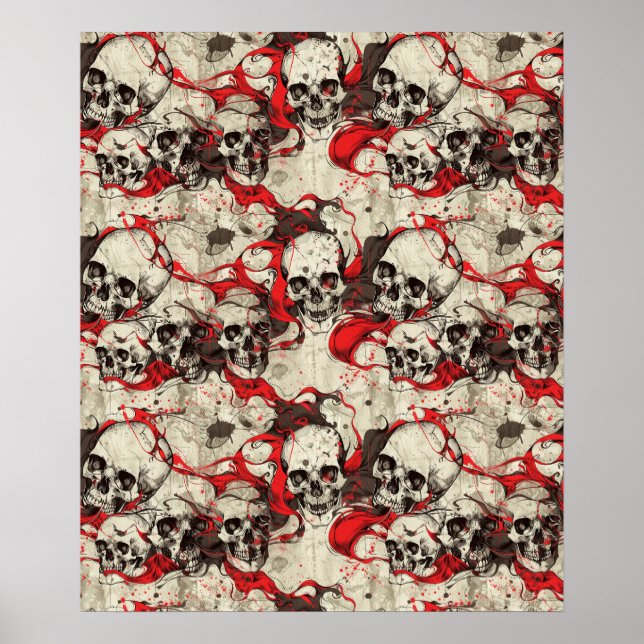 Póster Street Art Skull Poster Design A31 (Frente)