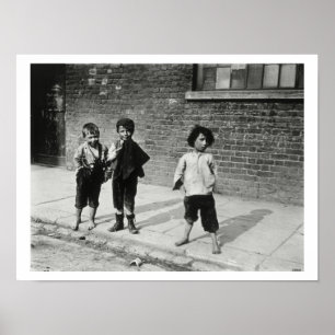 Póster Street urchins in Lambeth (b/w photo)