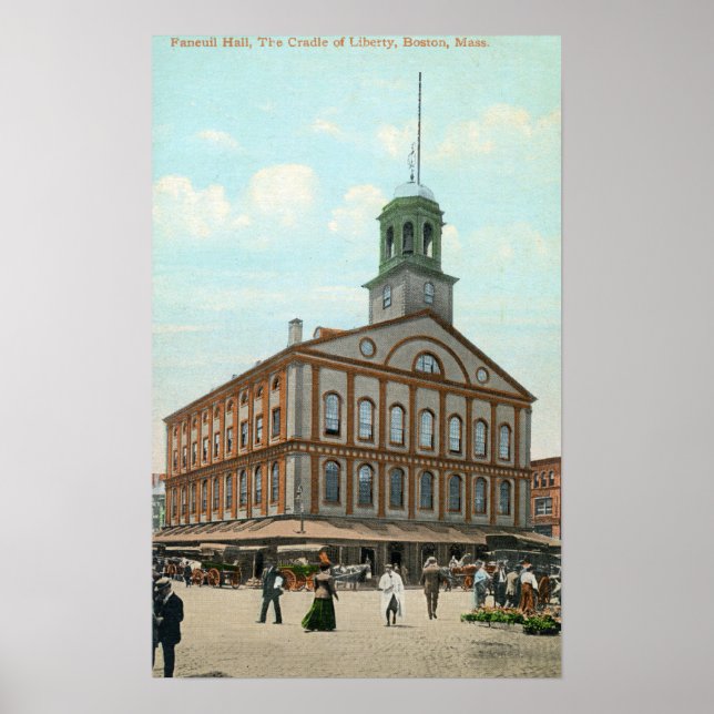 Póster Street View of the Faneuil Hall (Frente)