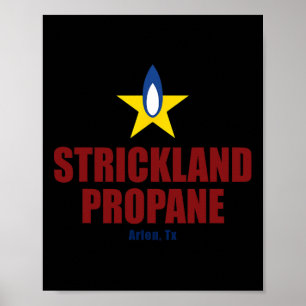 Póster Strickland Propane - Arlen Texas Yellow Star Bbq