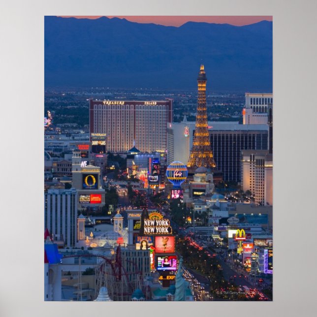 Póster Strip de Las Vegas (Frente)