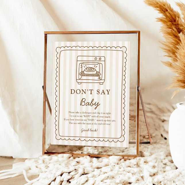 Póster Stripe Bun in the Oven Don’t Say Baby Game Poster (Subido por el creador)