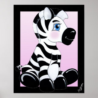 Póster Stripes la Cebra Bebé