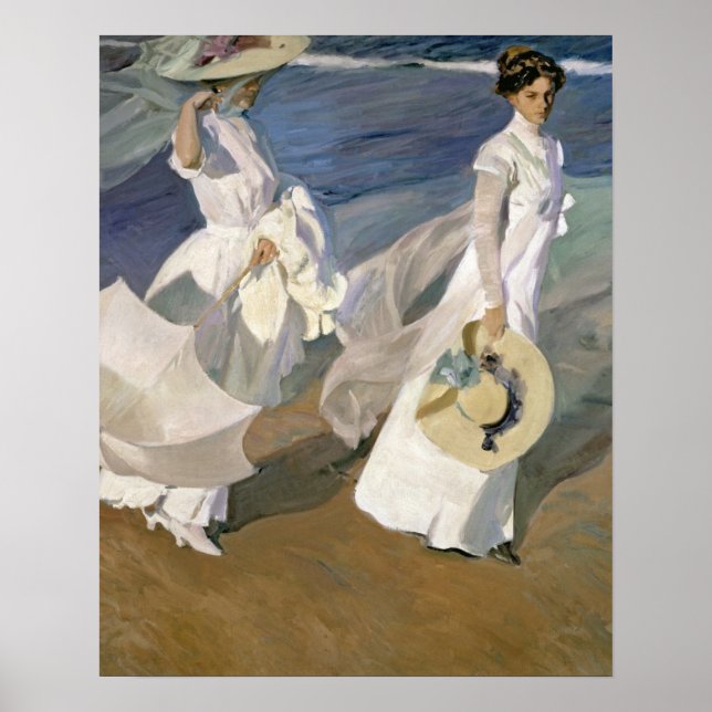 Póster Strolling along the Seashore, 1909 (Frente)