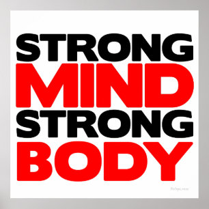 Póster Strong Mind Strong Body