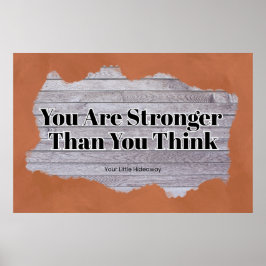 Póster "Stronger" Positive Quotation "Wall art & Poster"