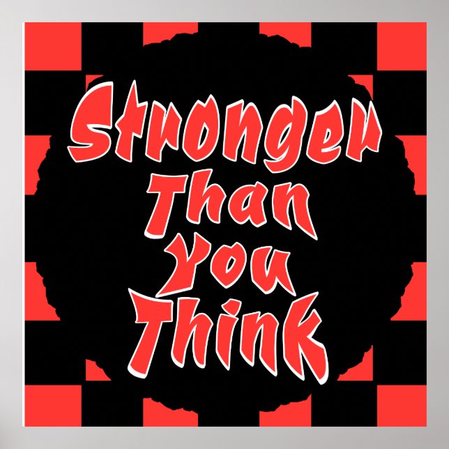 Póster Stronger Than You Think (Frente)