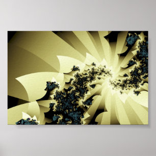Póster Struck By Lightning Guay Resumen Fractal Fino