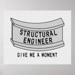 Póster Structural Engineer Beam Moment