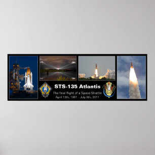 Póster STS-135 Atlantis Final Flight Poster