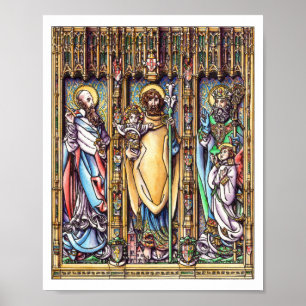 Póster Sts. Joseph, Francis de Sales y Patrick