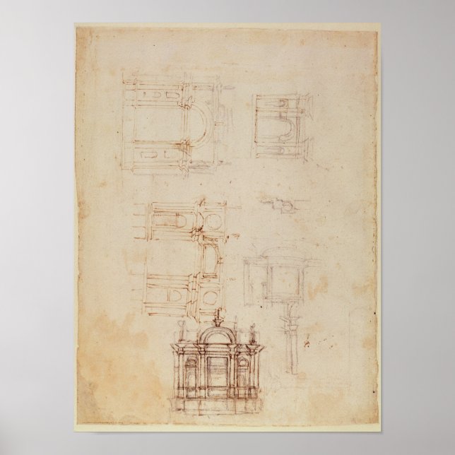 Póster Studies for architectural composition (Frente)