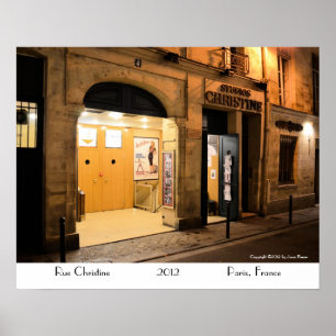 Póster Studio Christine, París Francia