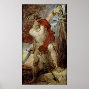 Póster Study for Gaulish Courage, c.1830-32