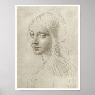 Póster Study for the "Virgin of the Rocks", Da Vinci
