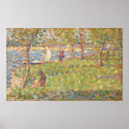 Póster Study, La Grande Jatte - Georges Seurat Fine Art