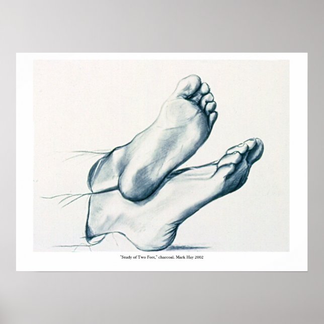 Póster "Study of Two Feet" (Frente)