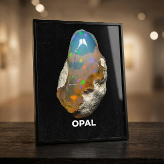 Póster Stunning Natural Opal Gemstone