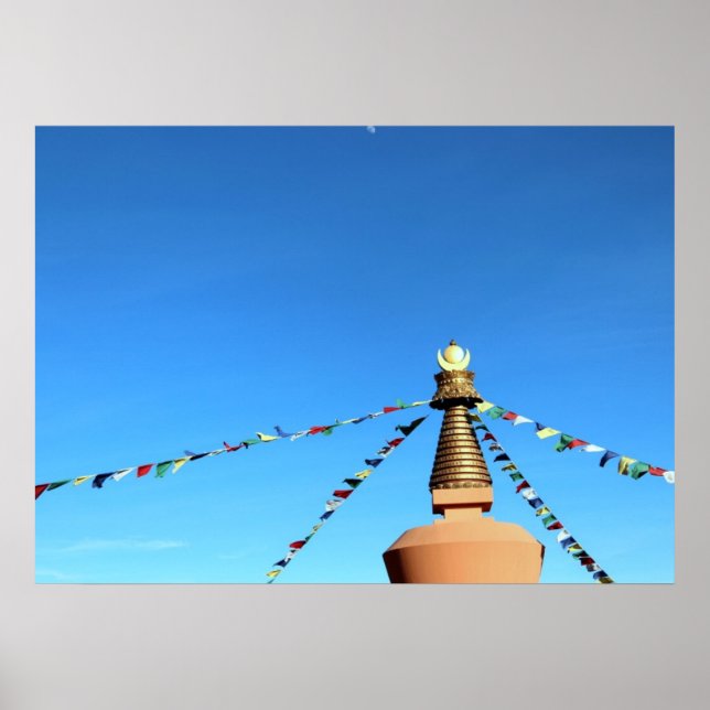 Póster Stupa budista (Frente)