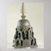 Stupa, Pala, Nalanda, Bihar (bronce)