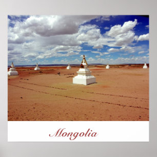 Póster Stupas En La Tierra De Shambhala