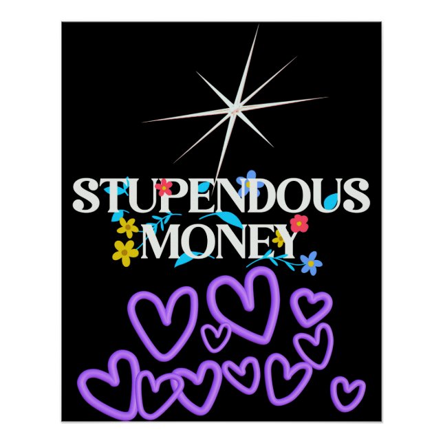 Póster Stupendous Money  (Anverso)