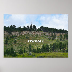 Póster Sturgis Hillside Side, Dakota del Sur