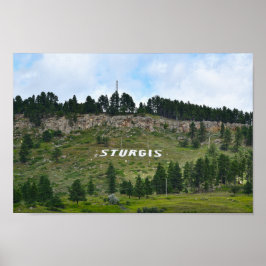 Póster Sturgis Hillside Side, Dakota del Sur