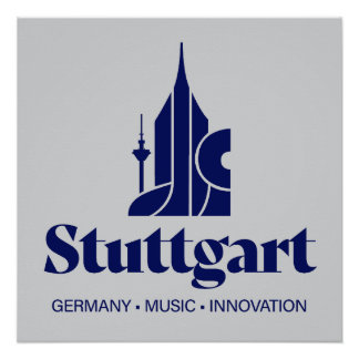 Póster Stuttgart Alemania Europa