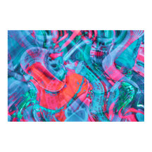 Stylized Electronic Circuit Components Poster 