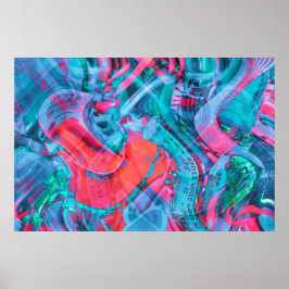 Póster Stylized Electronic Circuit Components Poster 