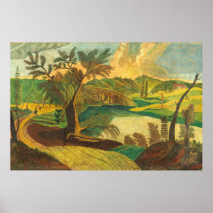 Póster Stylized Landscape - American Fine Art Poster