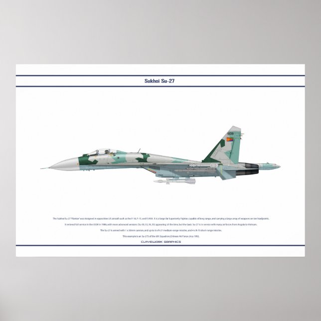 Póster Su-27 Eritrea 1 (Frente)
