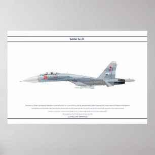 Póster Su-27 Rusia 2