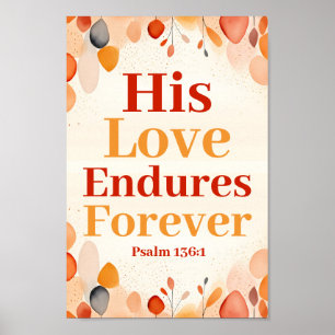 Póster Su amor perdura para siempre el Boho Christian Wal