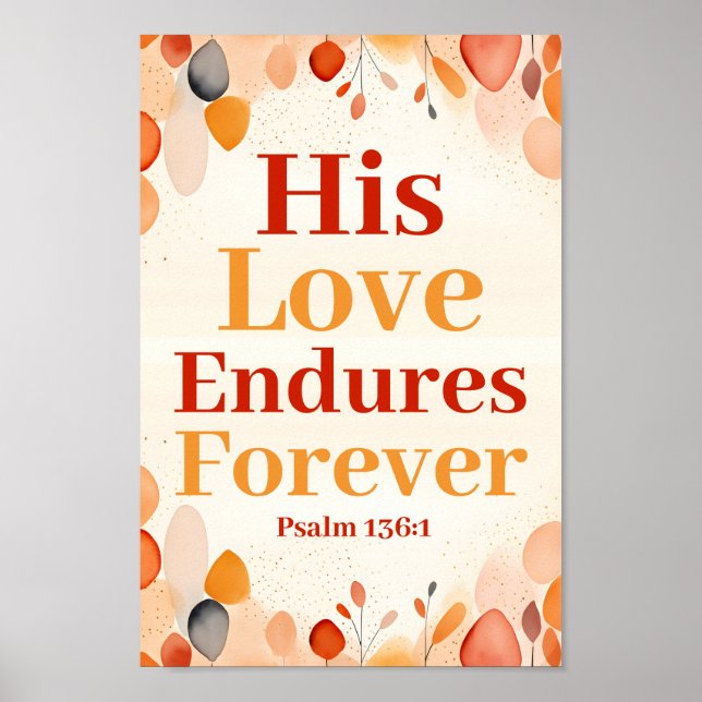 Póster Su amor perdura para siempre el Boho Christian Wal (Frente)