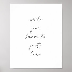 Póster Su cotización