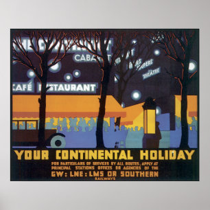 Póster Su día de fiesta continental