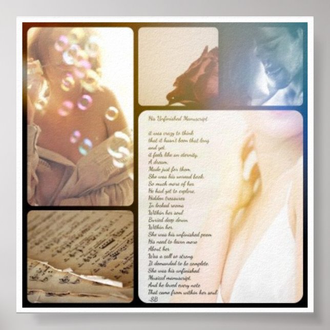 Póster su edición inconclusa de poesía (Frente)