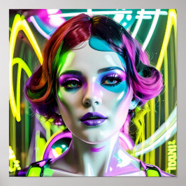 Póster Su glamour se convierte en ella