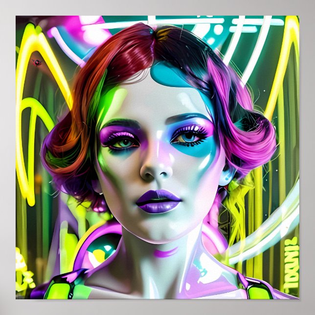 Póster Su glamour se convierte en ella (Frente)