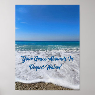 Póster Su gracia abunda en el Poster de Aguas Más Profund